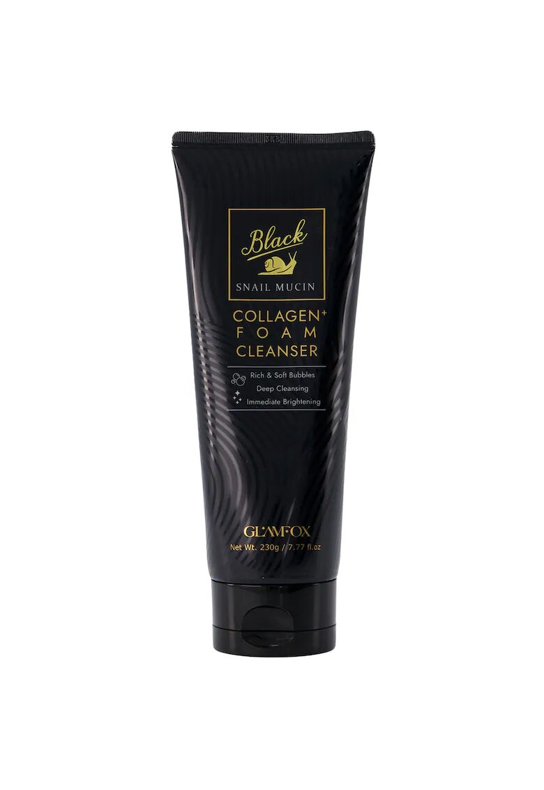GLAMFOX Spuma de curatare cu extract de mucina de melc negru si colagen - 230 ml