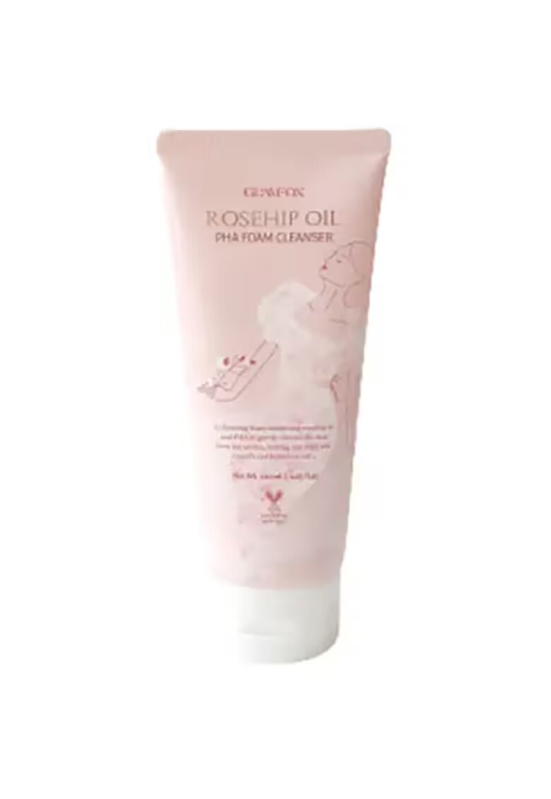 GLAMFOX Spuma de curatare cu PHA si extract de macese - 120 ml