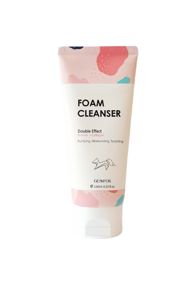 GLAMFOX Spuma de curatare cu retinol si colagen - 120 ml