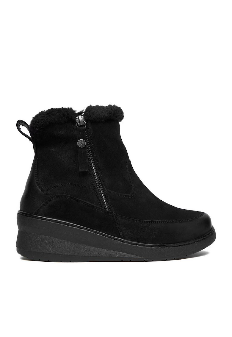 Go Soft Botine dama CEO-WI23-NUREN-01 - piele naturala - negru