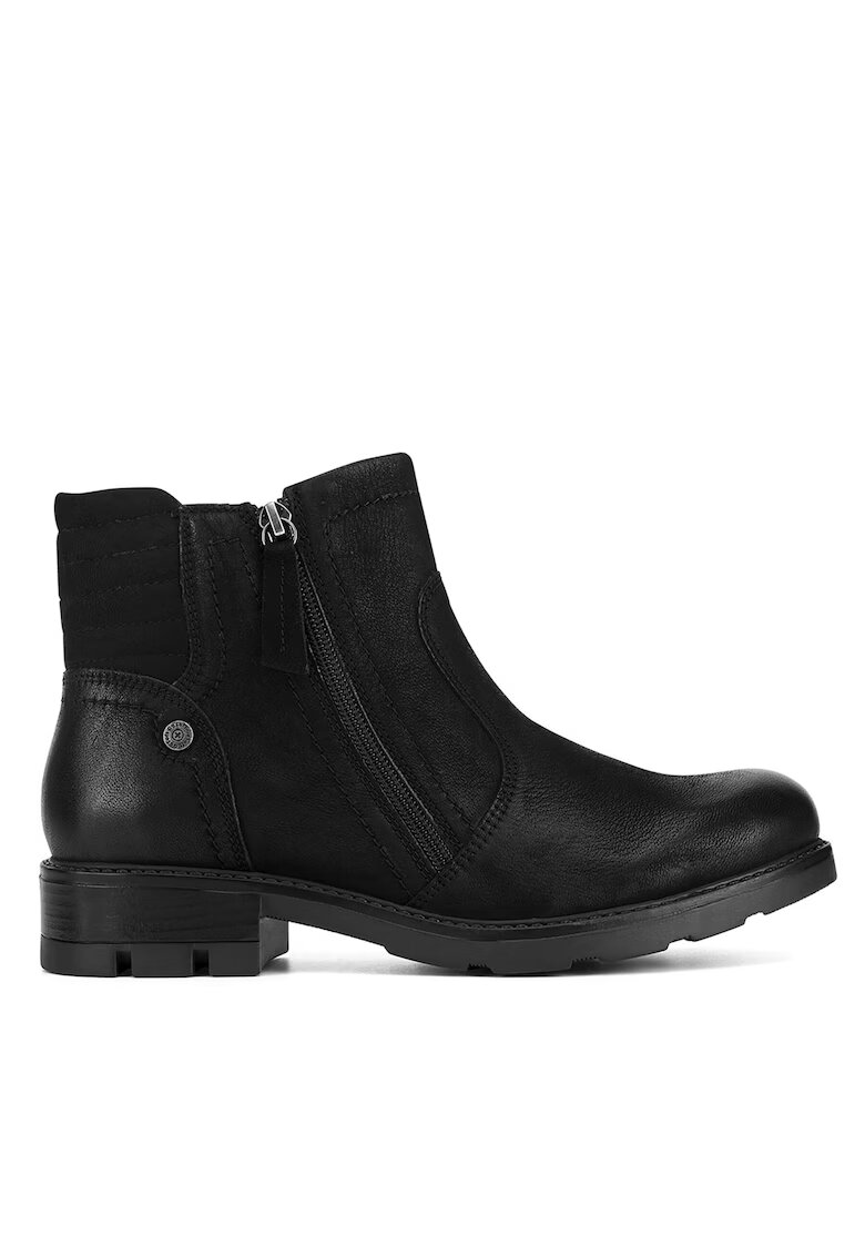 Go Soft Botine dama piele naturala - Negru