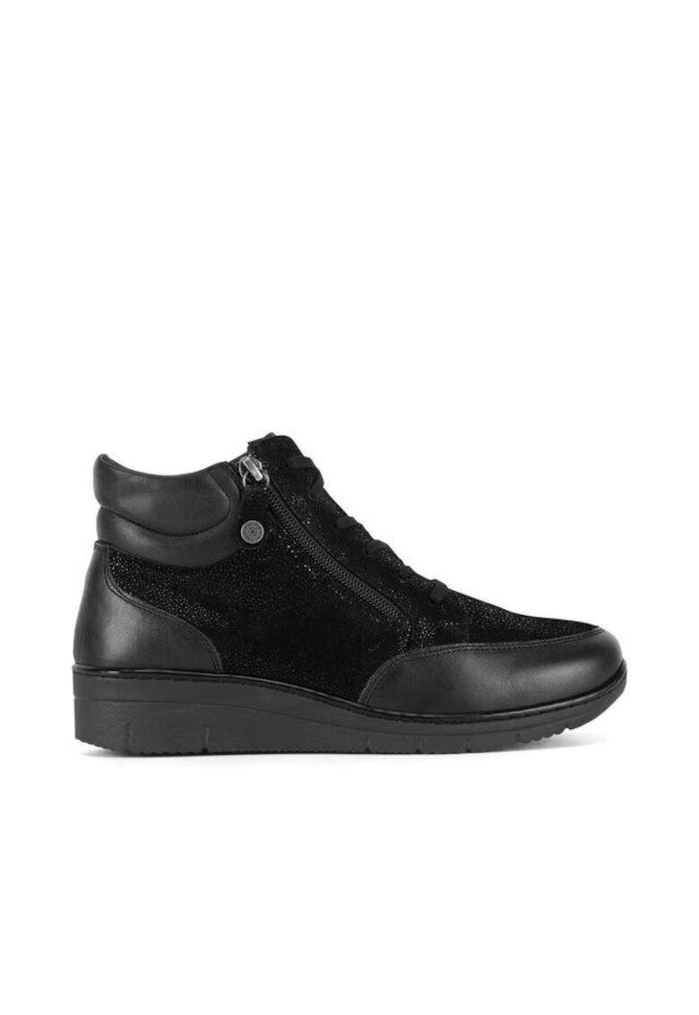 Go Soft Ghete dama negru - piele naturala -