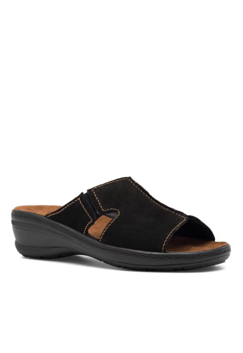 Go Soft Papuci dama - 5904862811468 - Negru - Piele naturala/Piele intoarsa - Negru