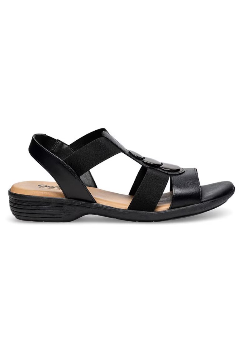 Go Soft Sandale dama din piele naturala - Negru