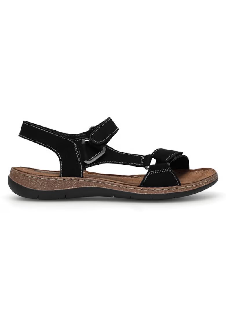 Go Soft Sandale dama - Piele naturala - Negru - Negru