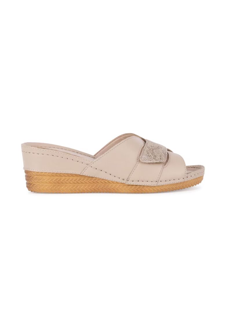 Go Soft Slapi dama - 590559 - Piele naturala - Bej - Bej