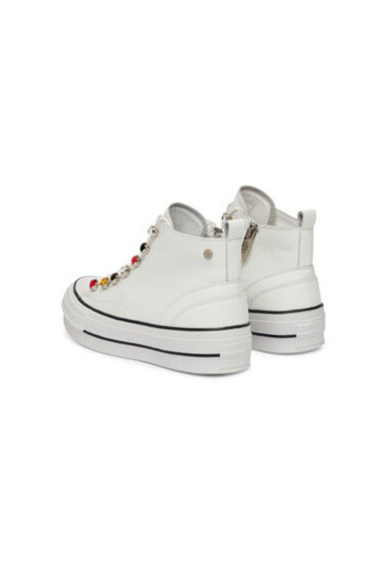 GOE Pantofi sport dama - RR2N4102 - Piele naturala - Alb