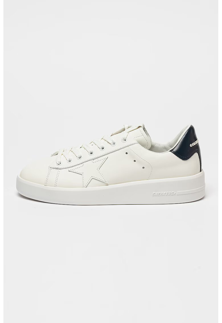 GOLDEN GOOSE Pantofi sport din piele Pure New - Albastru ultramarin/Alb optic