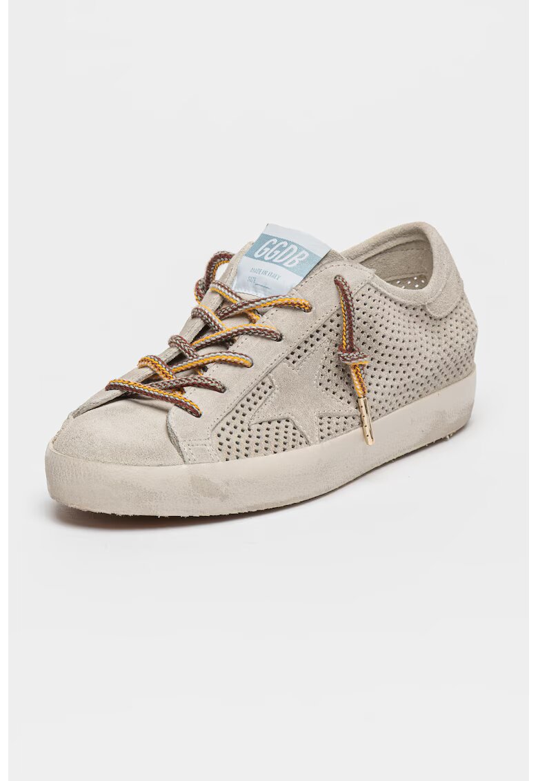 GOLDEN GOOSE Pantofi sport Super-Star 2 din piele - Gri