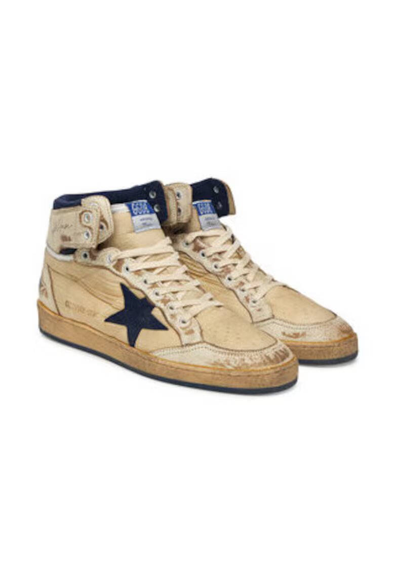 GOLDEN GOOSE Tenisi barbati - piele naturala - maro