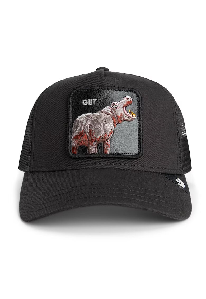 Goorin Bros Sapca trucker unisex cu aplicatie frontala - Maro cognac/Negru