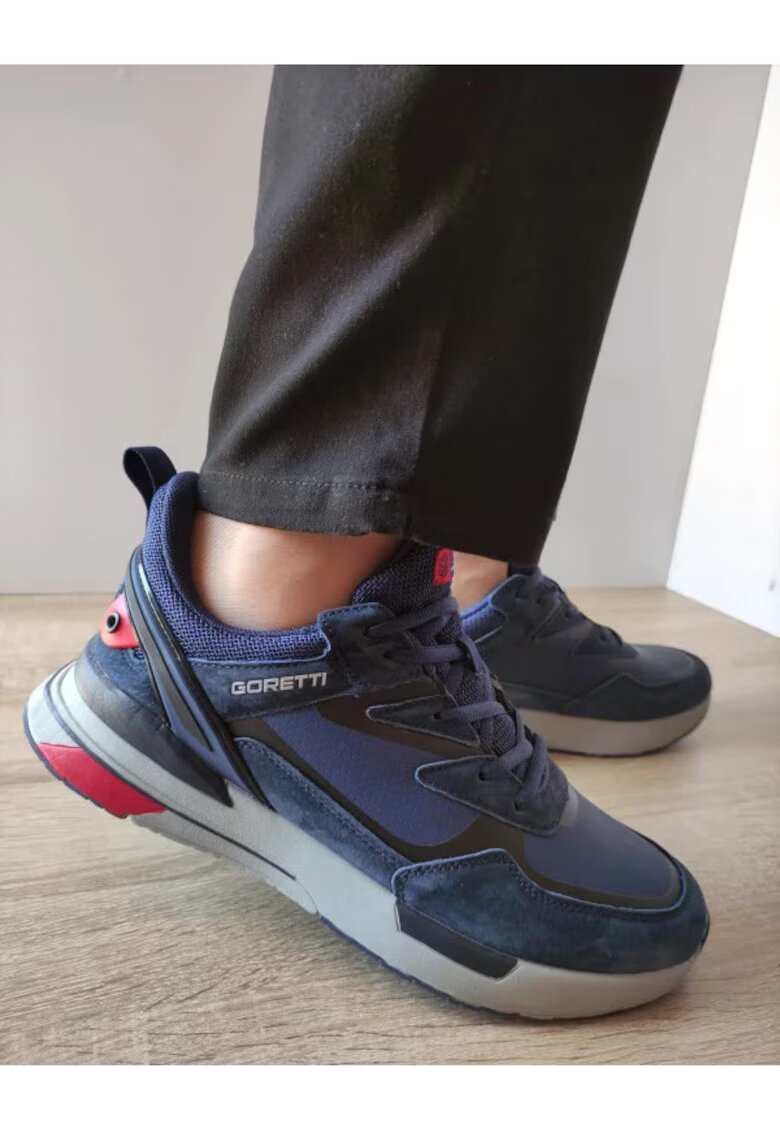 GORETTI Pantofi Sport Barbati B100-Cl28002 Navy - Navy - Bleumarin