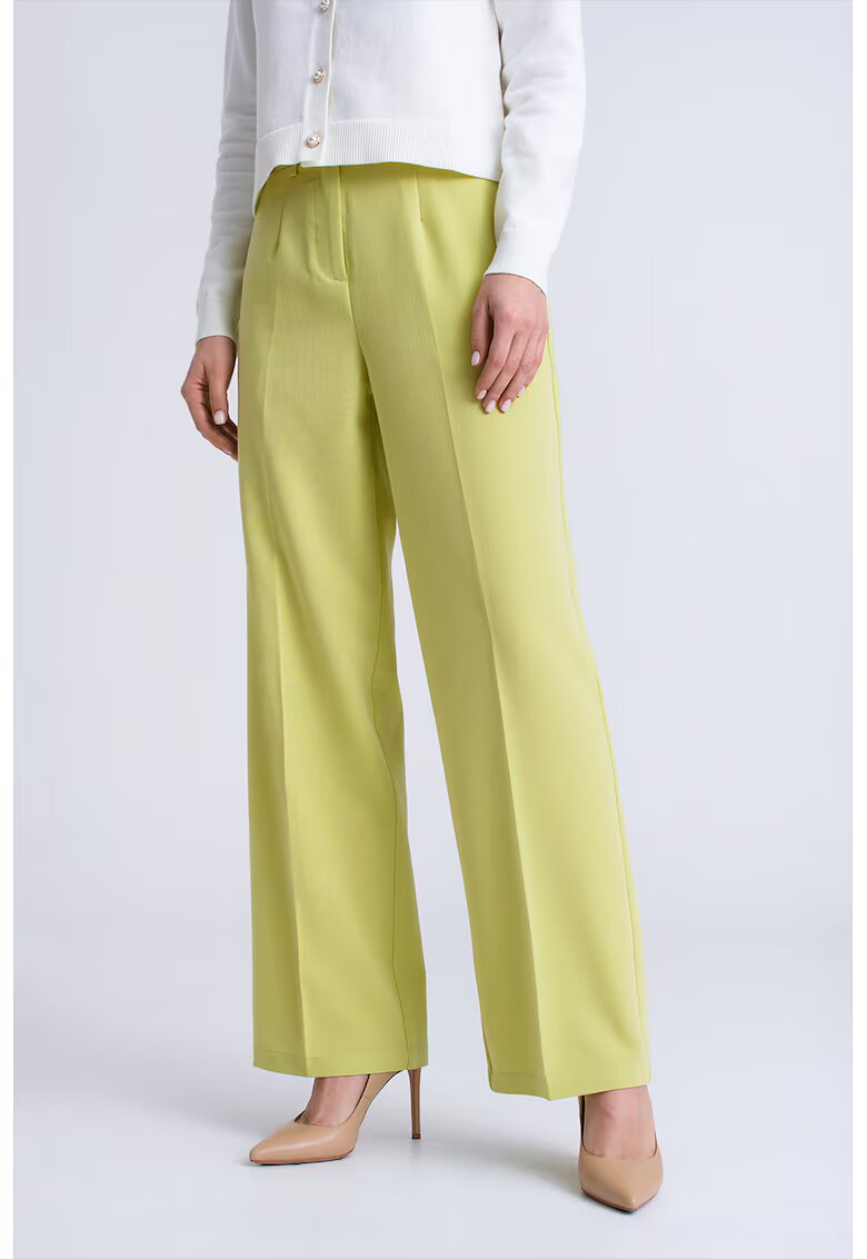 GreenPoint Pantaloni drepti - Galben
