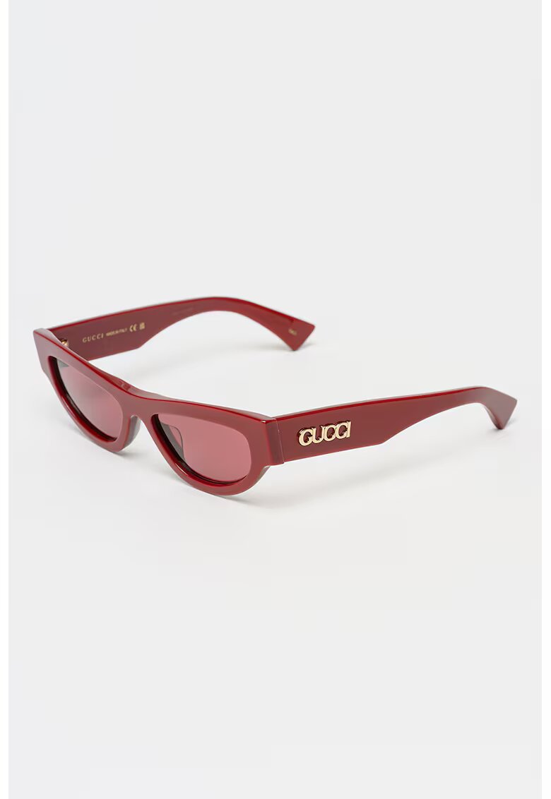 Gucci Ochelari de soare cat-eye - Visiniu