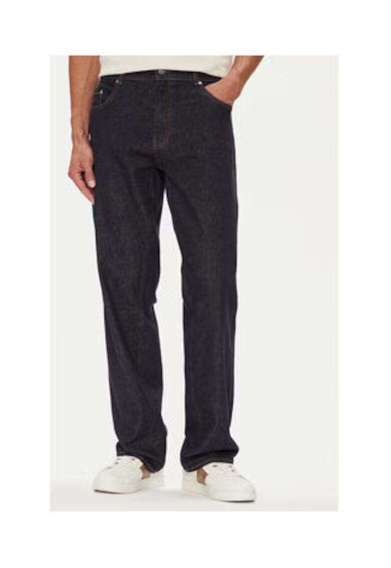 GUESS Blugi cu croiala dreapta si buzunare cu model