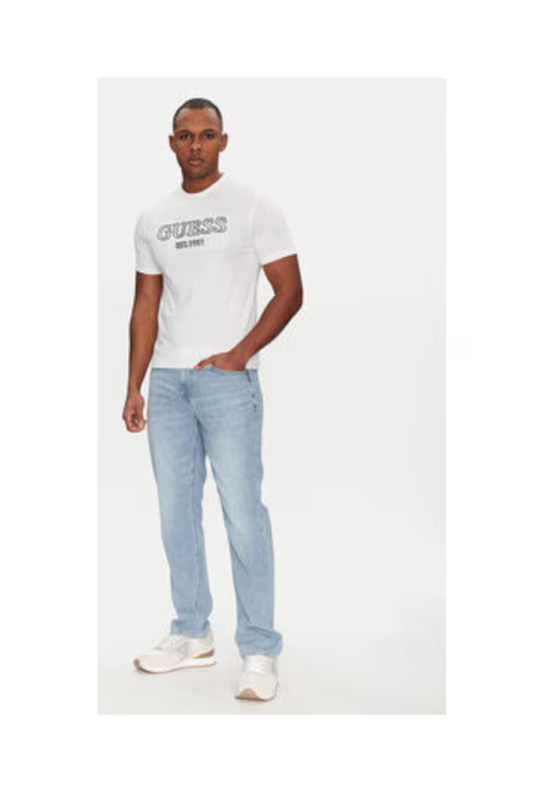 GUESS Blugi regular cu aspect decolorat