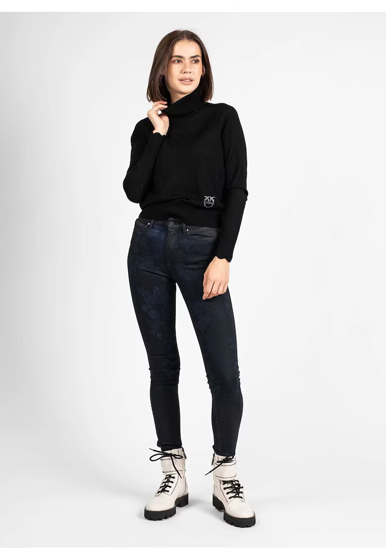 GUESS Blugi skinny cu imprimeu floral -