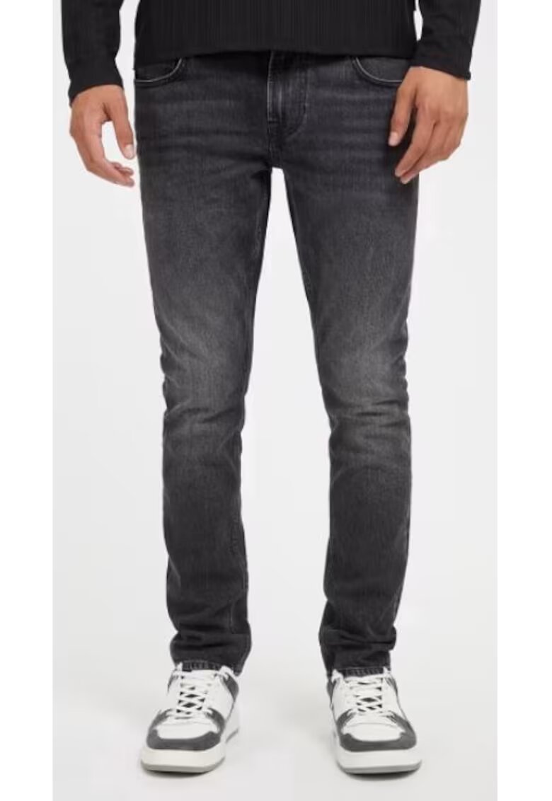 GUESS Blugi skinny pentru barbati - Bumbac - Negru - Gri