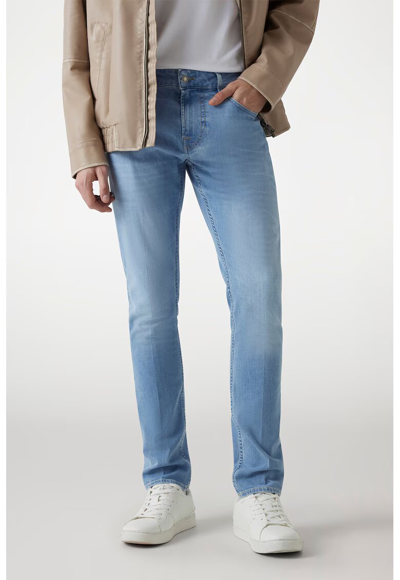 GUESS Blugi slim fit de denim - Albastru deschis