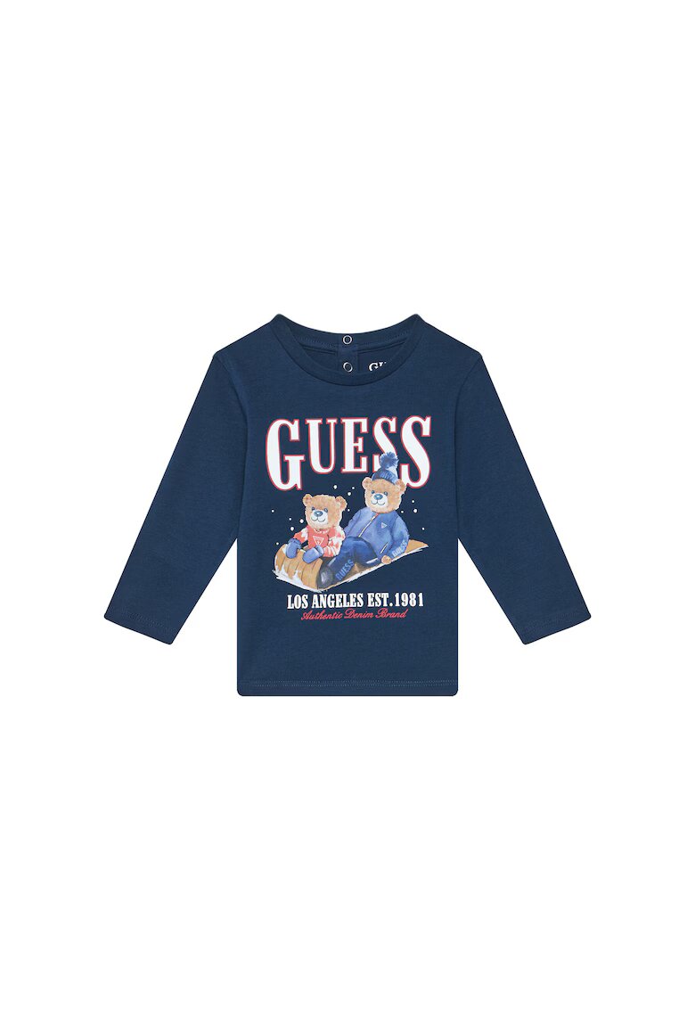 GUESS Bluza copii albastru -
