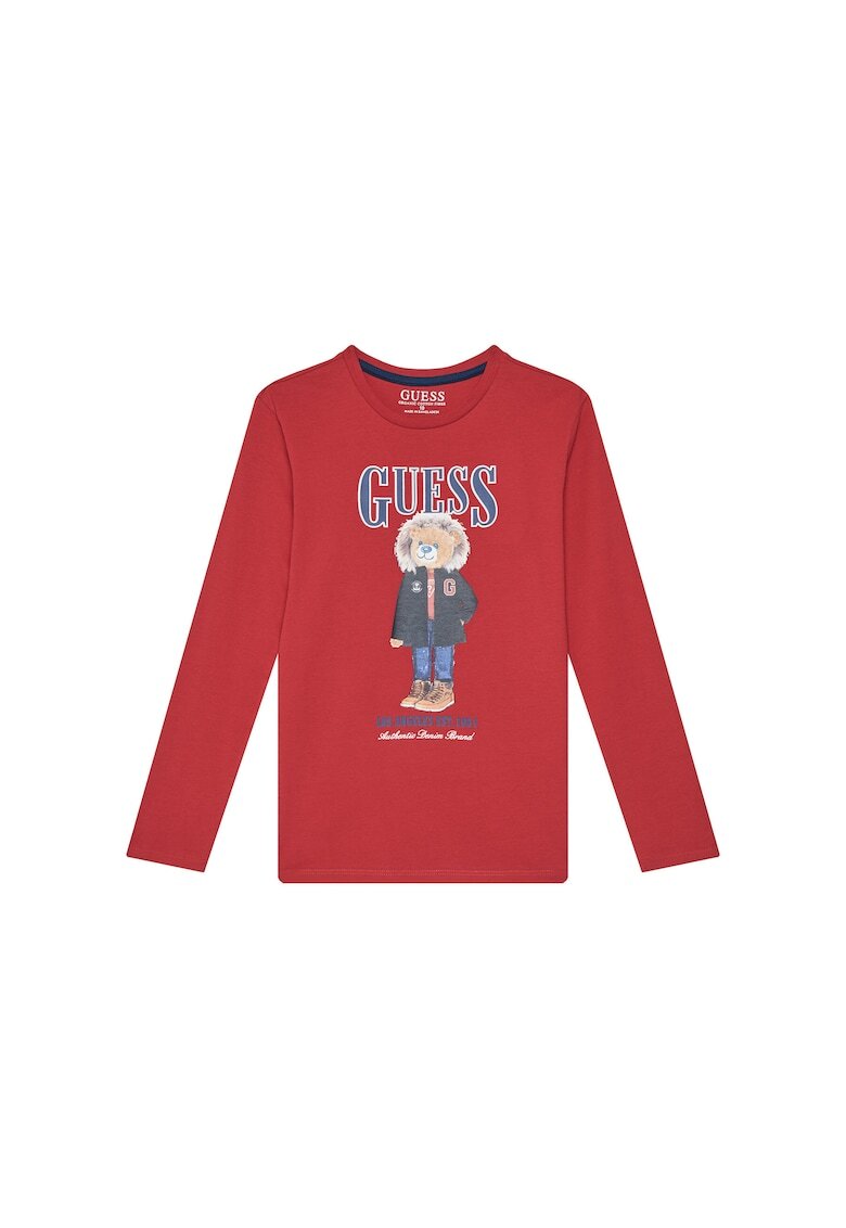GUESS Bluza copii rosu - pentru baieti