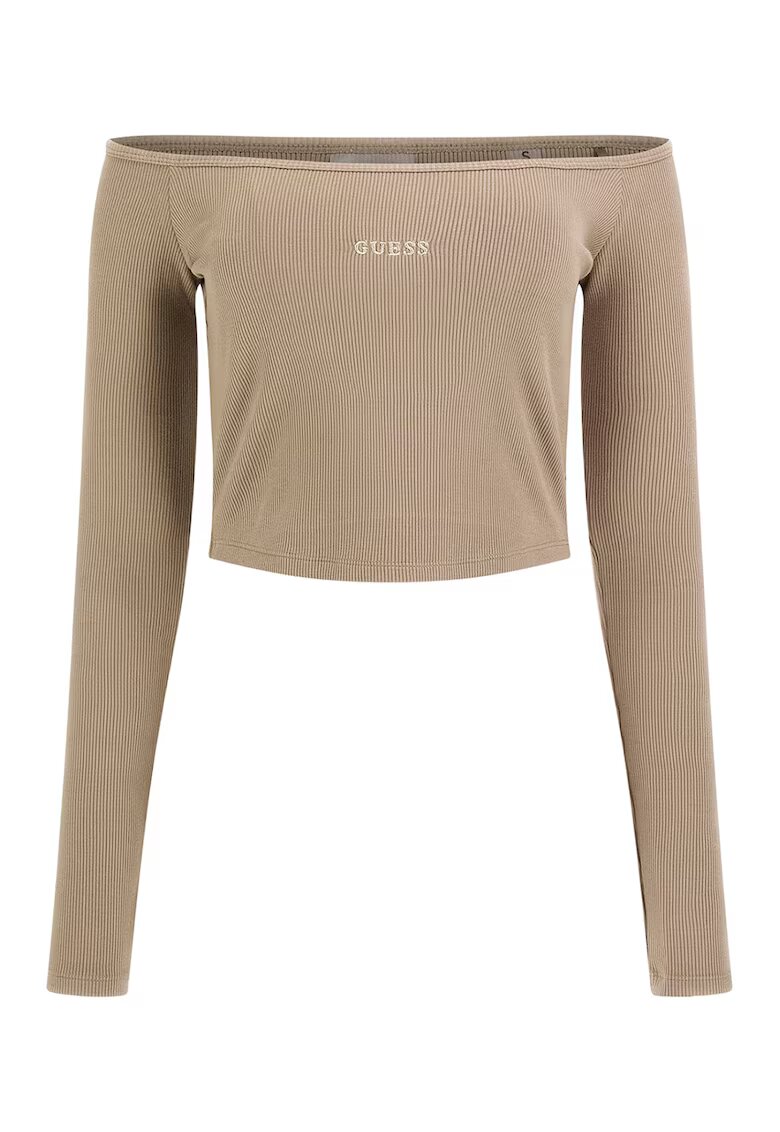 GUESS Bluza crop cu decolteu pe umeri