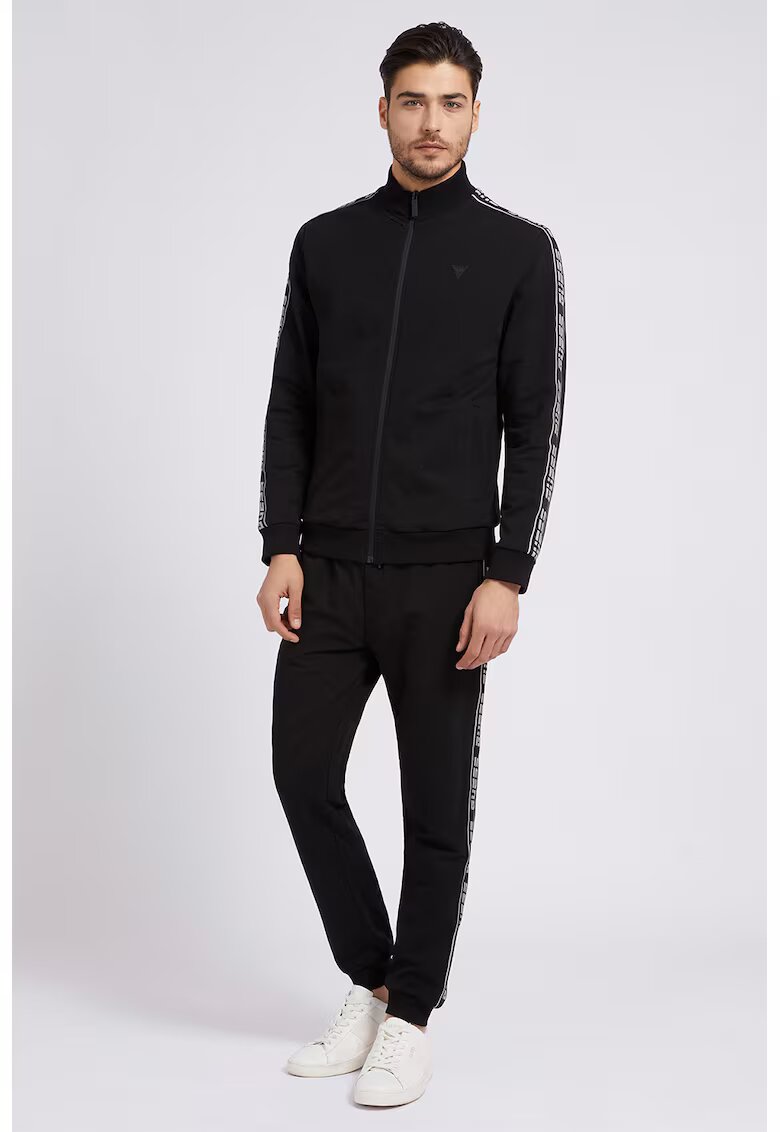 GUESS Bluza cu fermoar - pentru antrenament - Negru