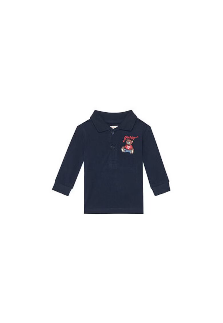 GUESS Bluza cu guler polo
