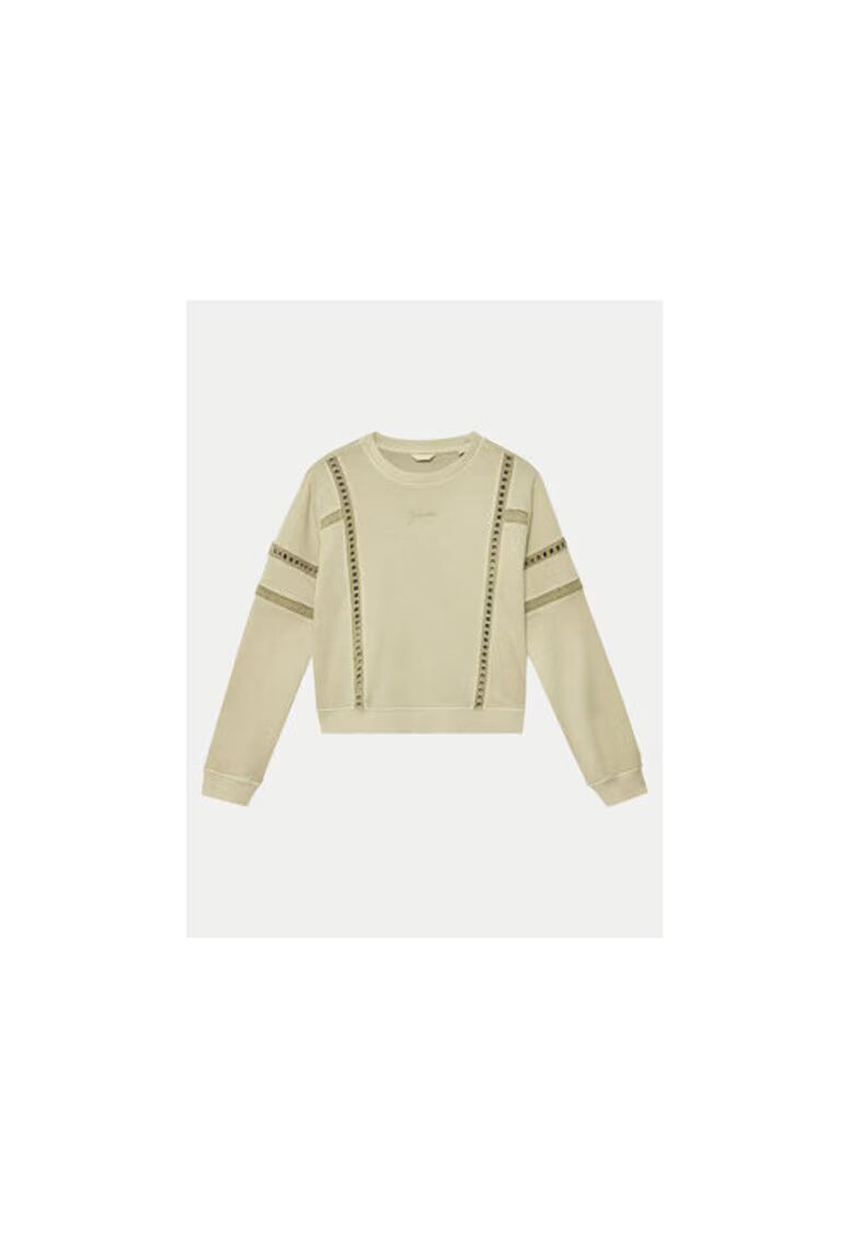 GUESS Bluza de trening cu detalii cu decupaje