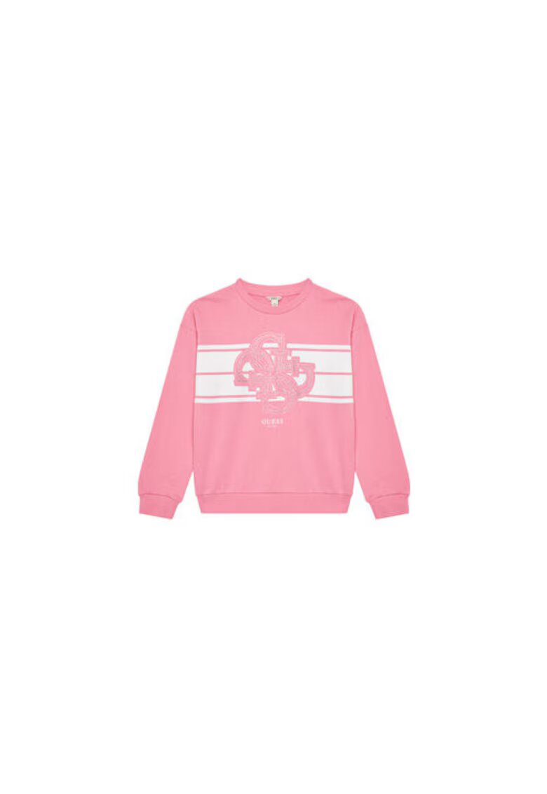 GUESS Bluza de trening din bumbac cu logo din strasuri -