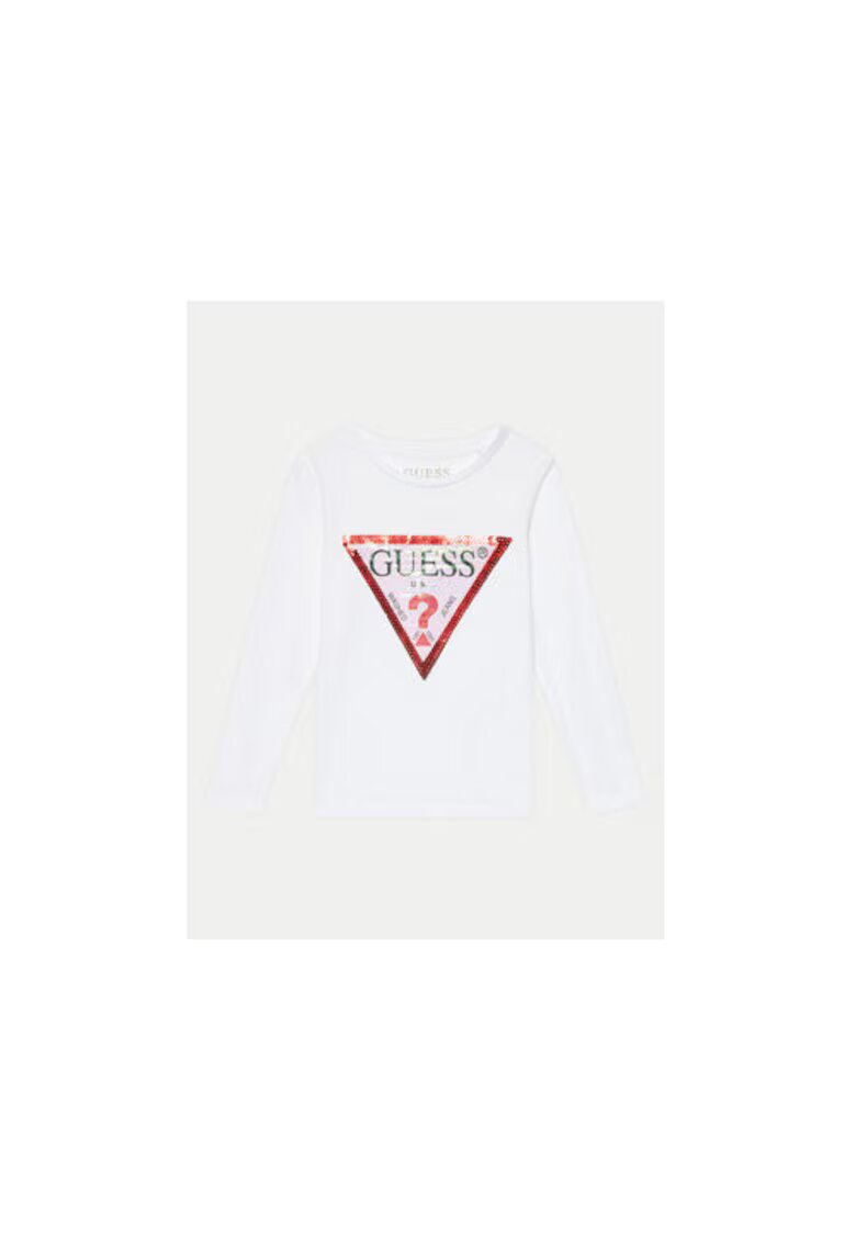 GUESS Bluza din amestec din bumbac