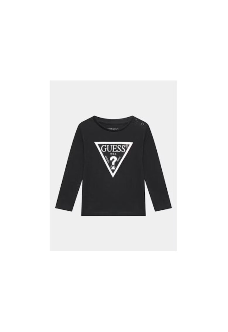 GUESS Bluza din bumbac cu capse