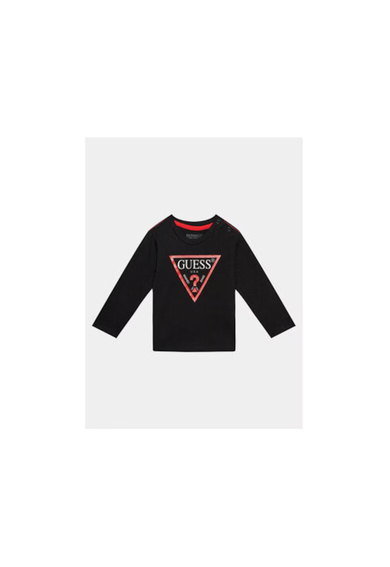 GUESS Bluza din bumbac organic cu logo
