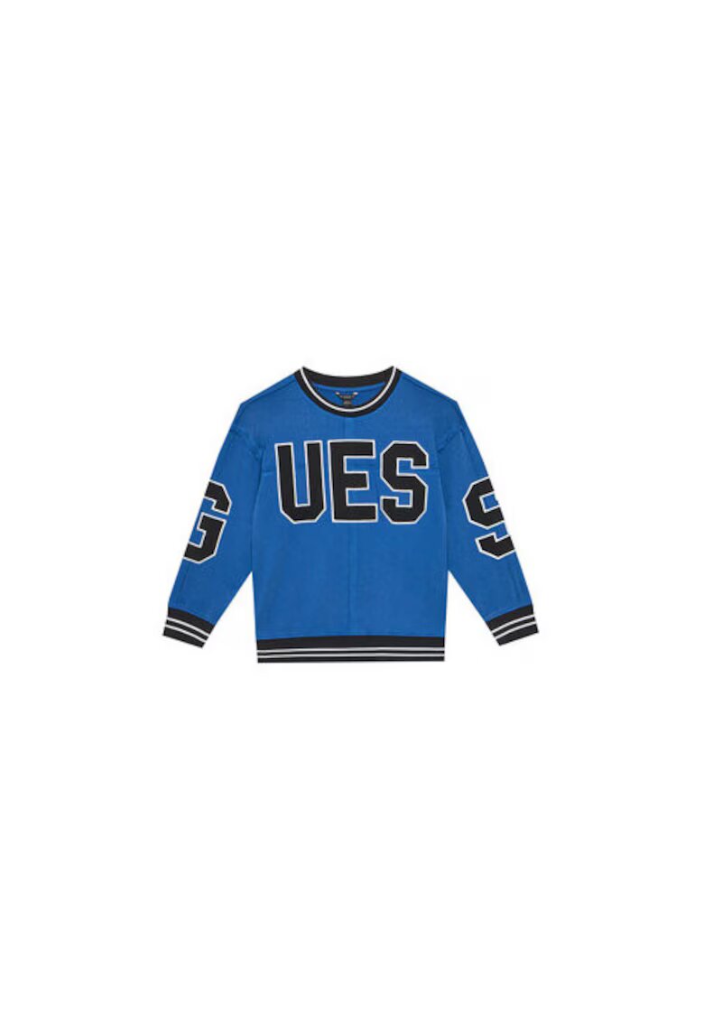 GUESS Bluza sport din bumbac organic cu logo supradimensionat