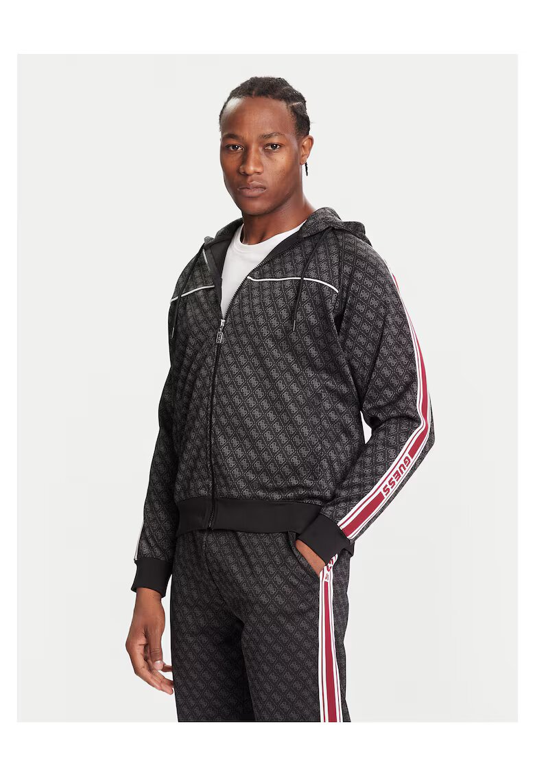 GUESS Bluza trening de barbati negru cu model