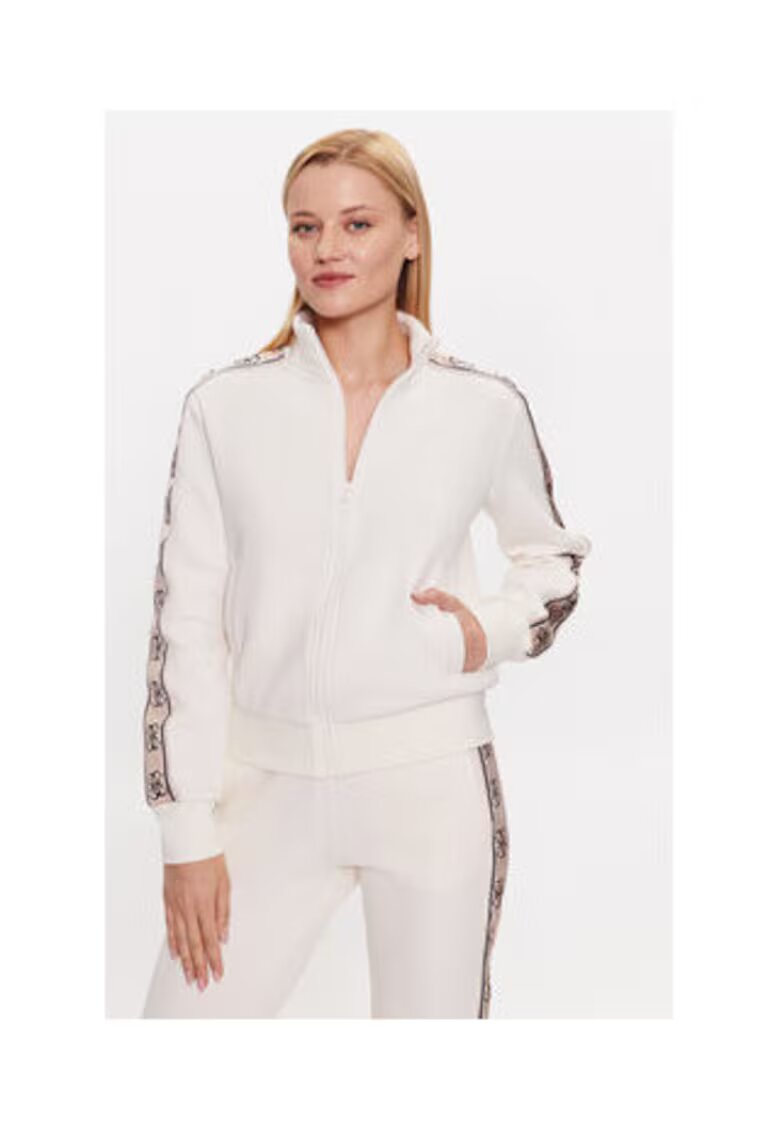 GUESS Bluzon cu fermoar si monograma
