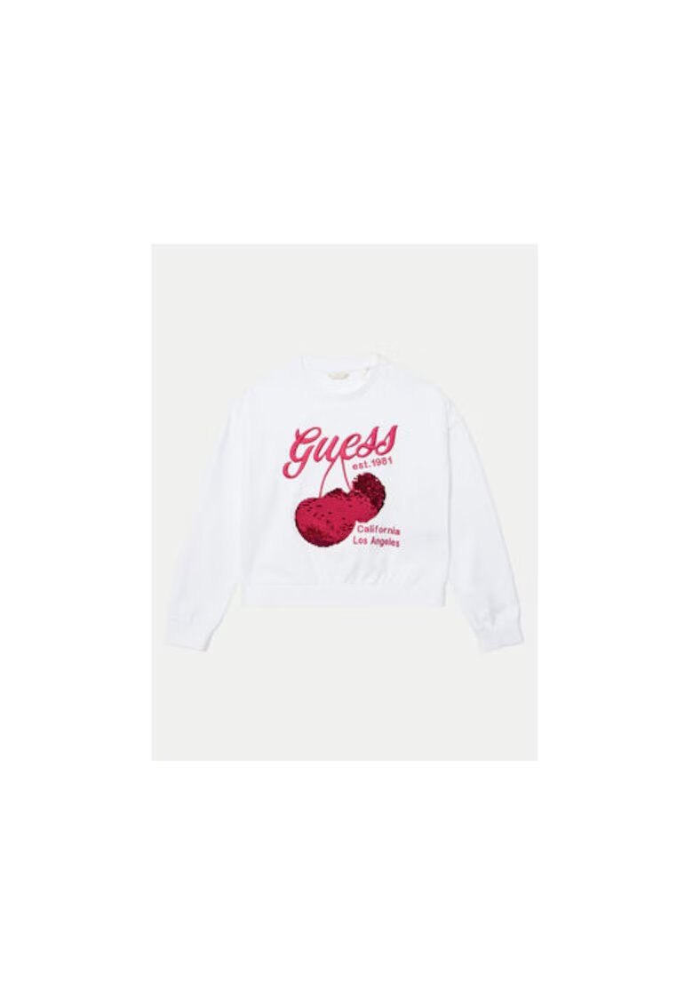 GUESS Bluzon din bumbac cu detaliu cu cirese