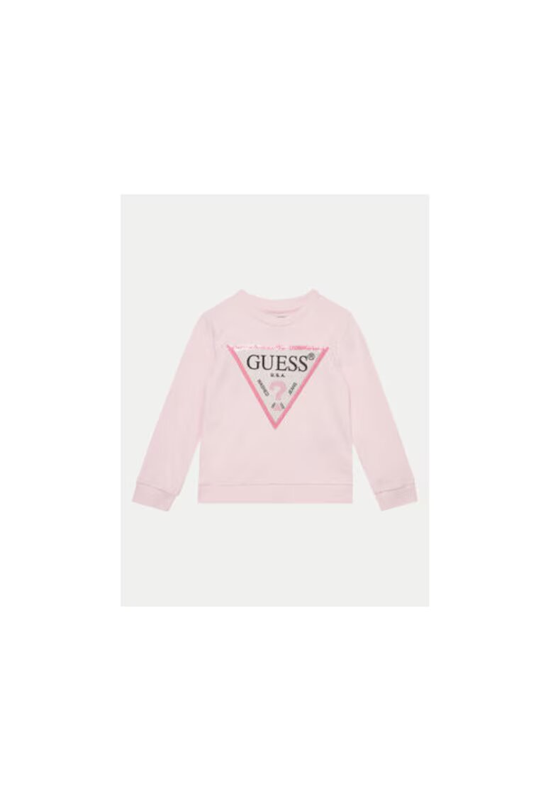 GUESS Bluzon din bumbac organic cu logo