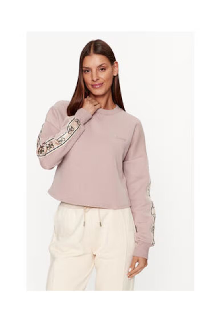 GUESS Bluzon lejer cu decolteu la baza gatului