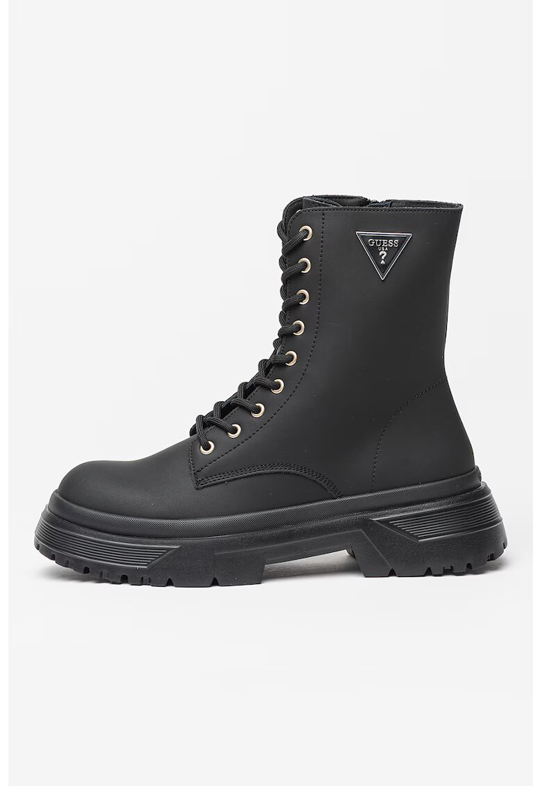 GUESS Bocanci din piele ecologica - Negru