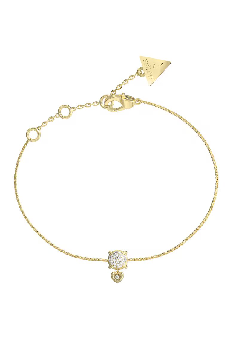GUESS Bratara din otel inoxidabil cu talisman - Auriu