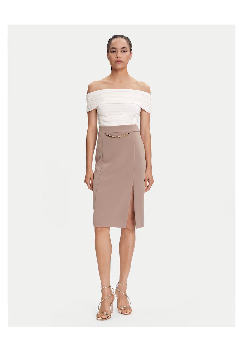 GUESS by Marciano Fusta midi - bej - femei