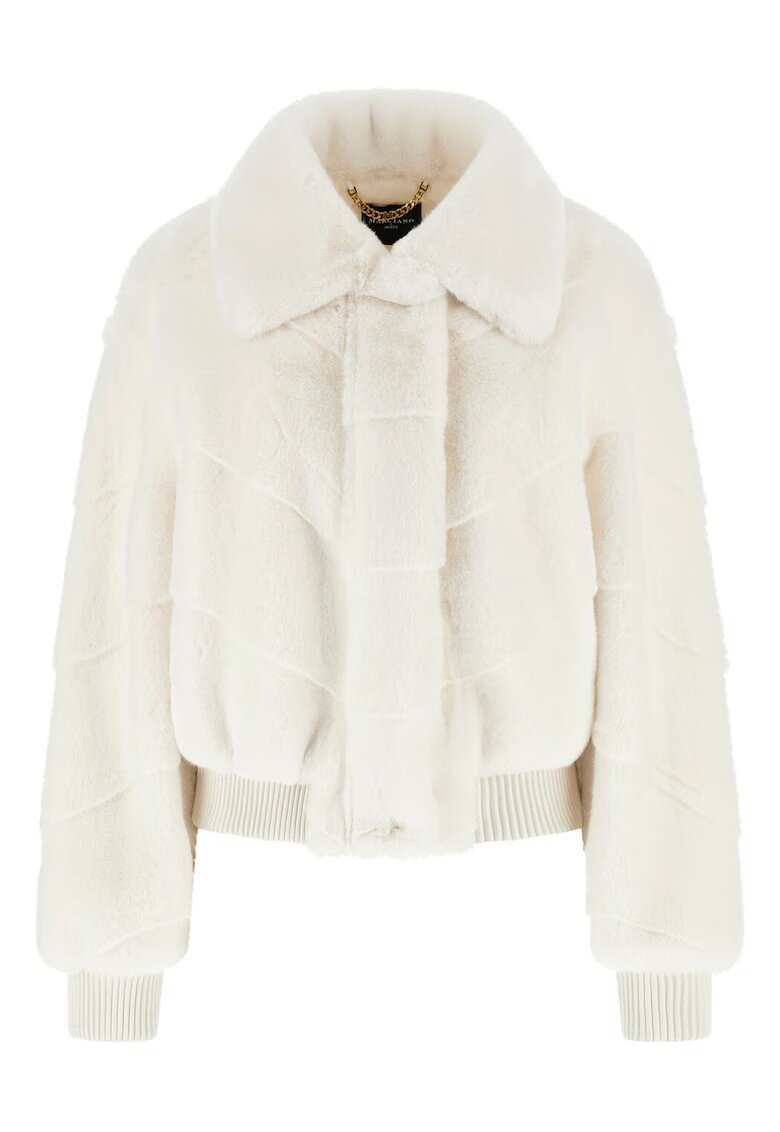 GUESS by Marciano Geaca dama blana artificiala - alb