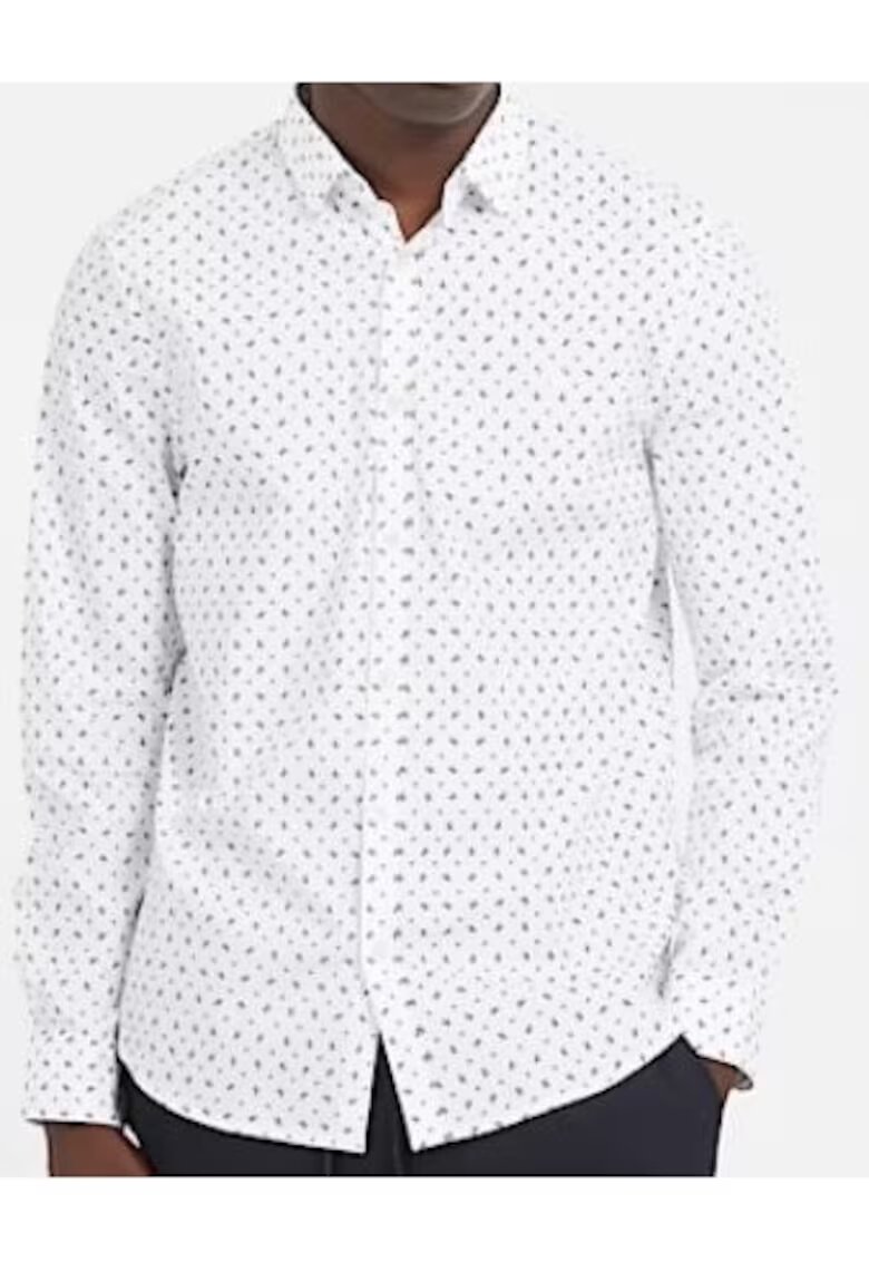 GUESS Camasa barbati - Bumbac - Alb32` - Alb