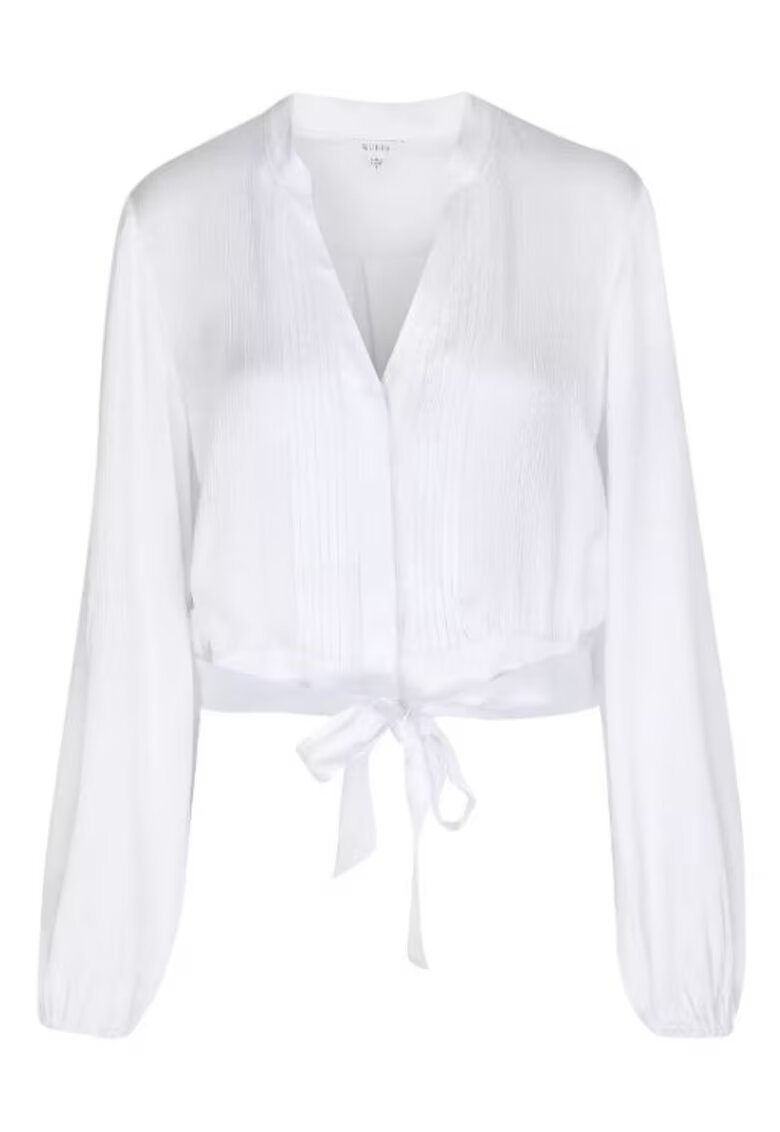GUESS Camasa din vascoza in V -