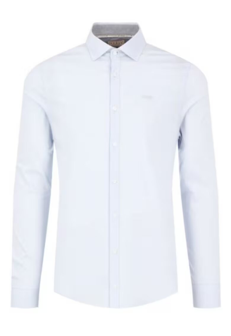 GUESS Camasa slim din amestec de bumbac -