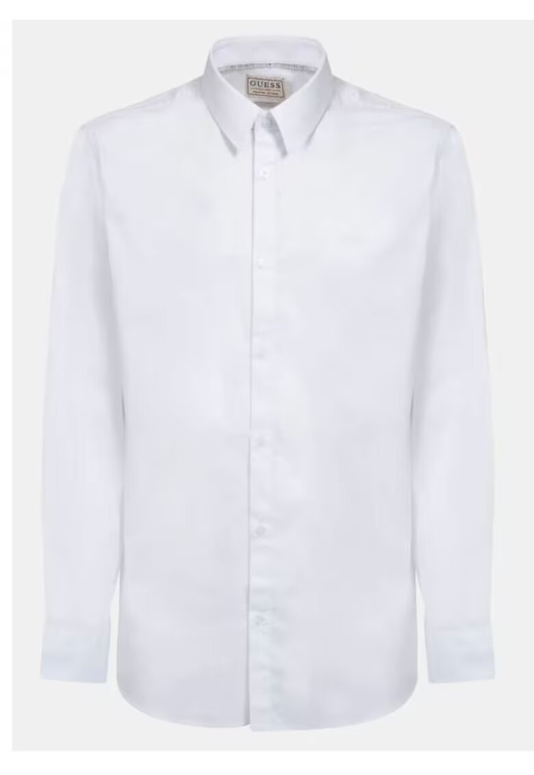 GUESS Camasa slim fit din amestec de bumbac -