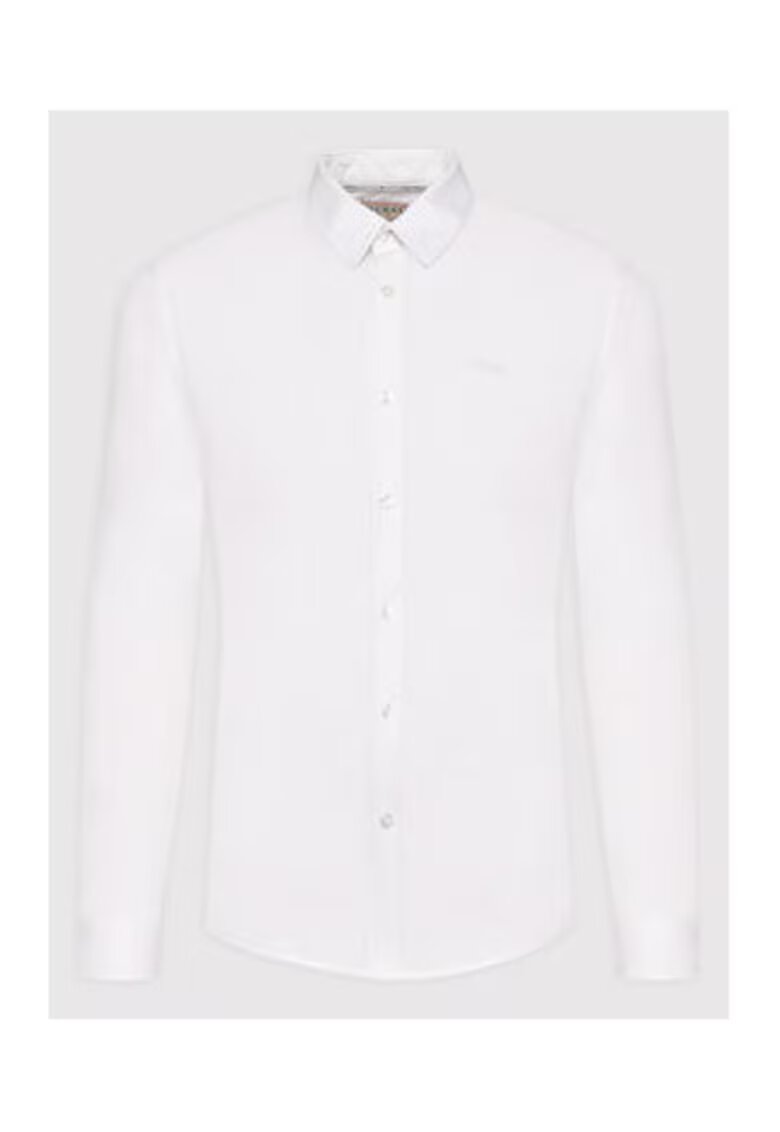 GUESS Camasa uni cu guler clasic -