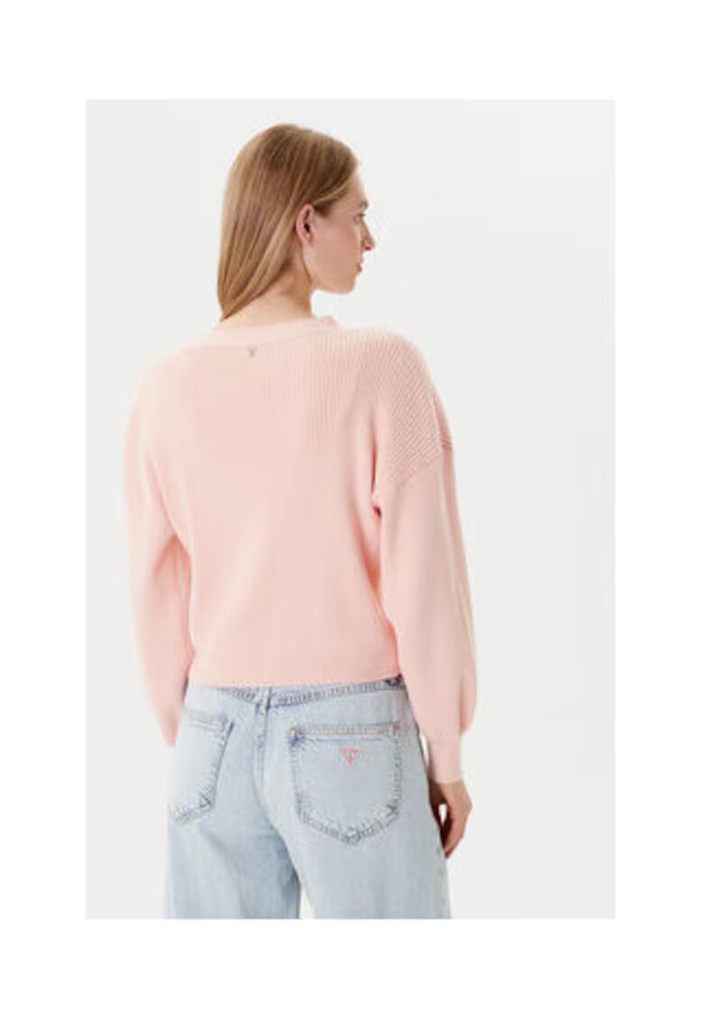 GUESS Cardigan cu decolteu in V si maneca cazuta