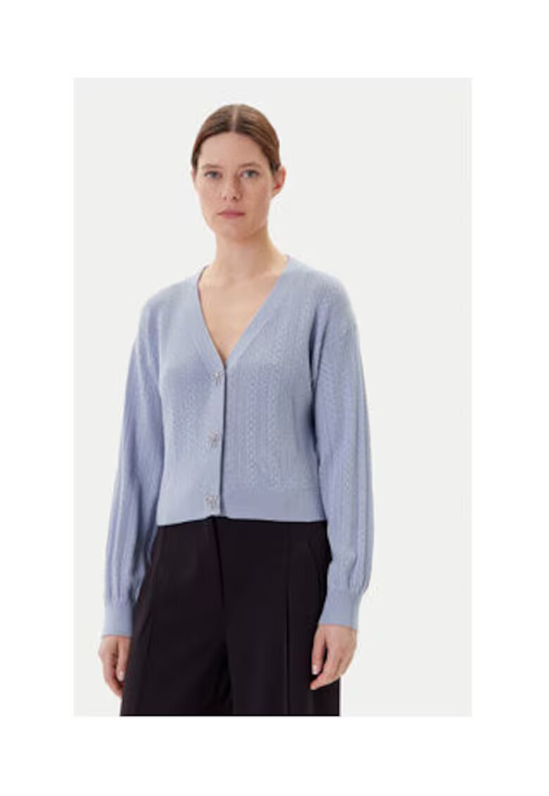 GUESS Cardigan cu decolteu in V si maneci cazute